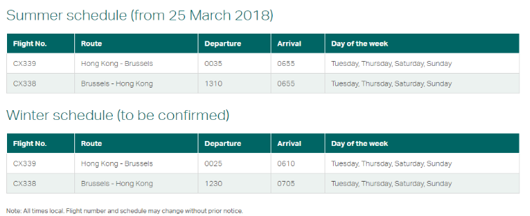 Cathay Pacific Launch Direct Service to BRU from HKG